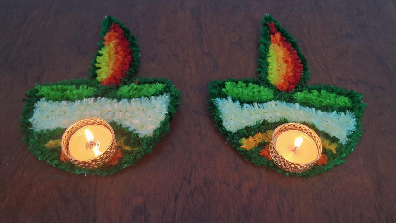 Pair Of Diya Rangoli Mat - Image 2